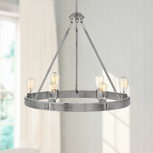 Hinkley Everett 6-Light Brushed Nickel Chandelier by Hinkley Lighting 4395BN