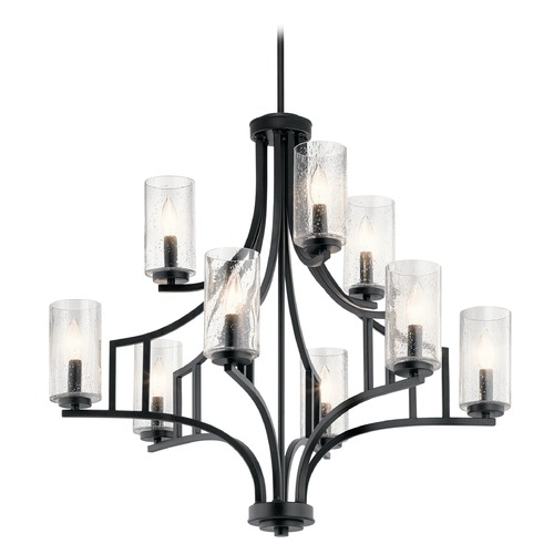 Vara 9-Light Chandelier in Distressed Black by Kichler Lighting