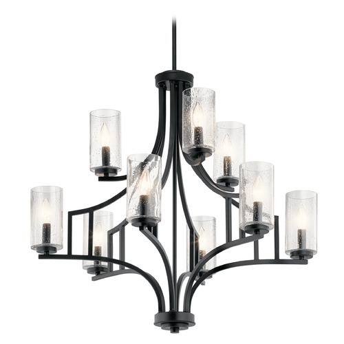 Kichler Lighting Vara 9-Light Chandelier in Distressed Black by Kichler Lighting 44073DBK