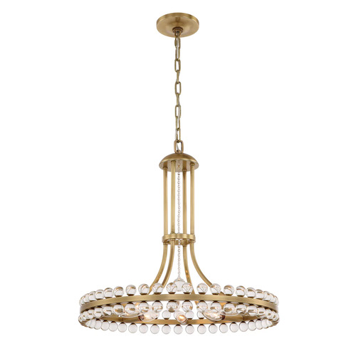 Clover 22.5-Inch Chandelier in Aged Brass by Crystorama Lighting