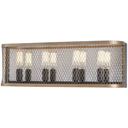 Minka Lavery Marsden Commons Smoked Iron with Aged Gold Bathroom Light by Minka Lavery 4684-107