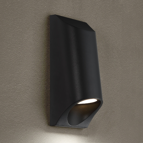 Modern Forms by WAC Lighting Mega 11-Inch LED Outdoor Wall Light in Black by Modern Forms WS-W70612-BK