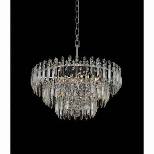 Allegri Lighting Pandoro 21-Inch Convertible Pendant in Chrome by Allegri Crystal 034740-010-FR001