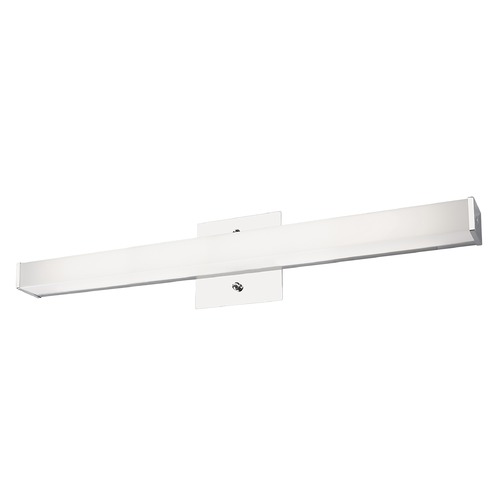 Ferguson Chrome LED Vertical Bathroom Light by Kuzco Lighting