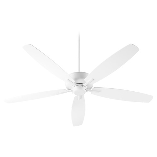 Breeze 60-Inch Studio White Ceiling Fan Without Light by Quorum Lighting