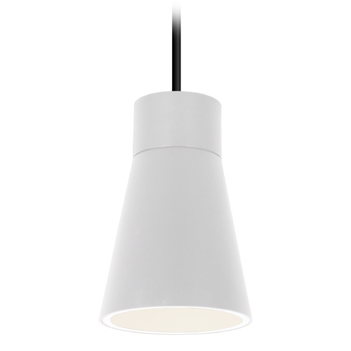 Harlowe 8-Inch LED Pendant in White by Kuzco Lighting