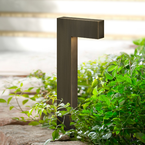 Atlantis 15.75-Inch 12V Matte Bronze LED Path Light 2700K by Hinkley Lighting