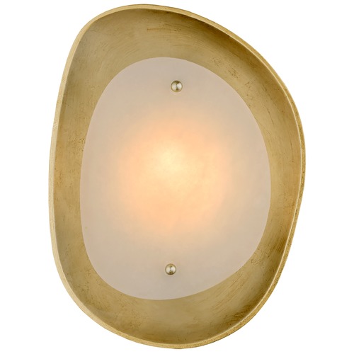 Visual Comfort Signature Collection Aerin Samos Small Sculpted Sconce in Gild by Visual Comfort Signature ARN2921GALB