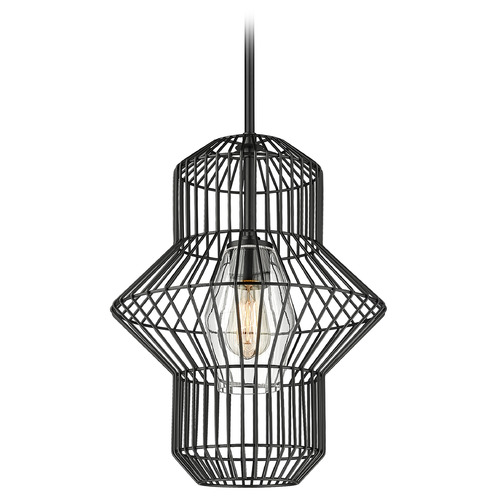 Orsay Matte Black Pendant by Z-Lite