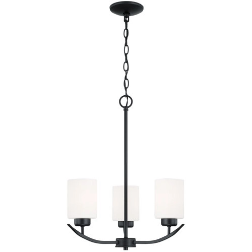 Dixon 17.25-Inch Chandelier in Matte Black by HomePlace by Capital Lighting