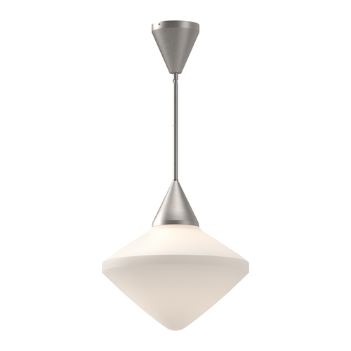 Alora Lighting Nora Brushed Nickel Pendant Light with Conical Shade
