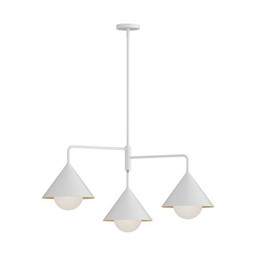 Remy 38-Inch Chandelier in White by Alora Lighting