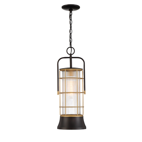 Rivamar 23-Inch Outdoor Pendant in Gold & Black in Eurofase Lighting