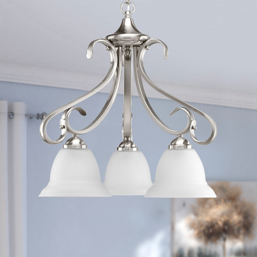 Progress Lighting Torino 19-Inch Chandelier in Brushed Nickel by Progress Lighting P4405-09