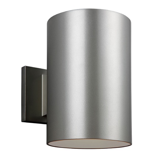 9-Inch Outdoor Wall Light in Painted Brushed Nickel by Visual Comfort Studio