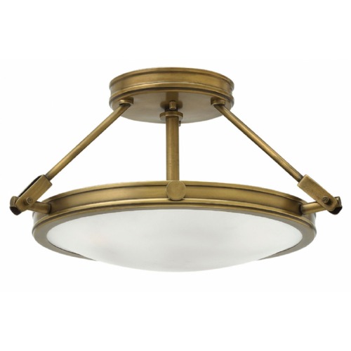 Collier 15.25-Inch Semi-Flush in Heritage Brass by Hinkley Lighting