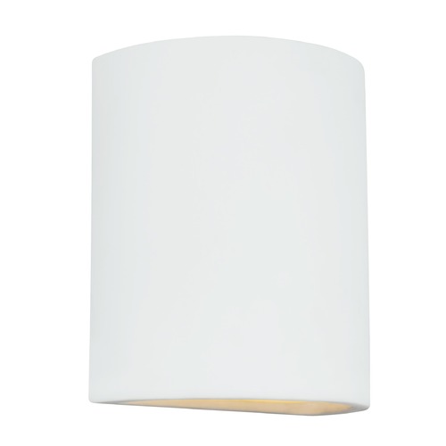 Generation Lighting Paintable Ceramic Sconces White Outdoor Wall Light 8304701-714