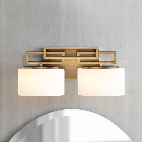 Lanza 2-Light Brushed Bronze LED Bathroom Light 3000K by Hinkley Lighting