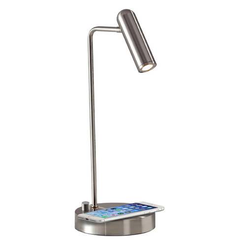 Adesso Home Kaye Brushed Steel LED Desk Lamp