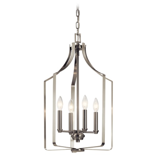 Kichler Lighting Morrigan 4-Light Brushed Nickel Mini-Chandelier by Kichler Lighting 42496NI