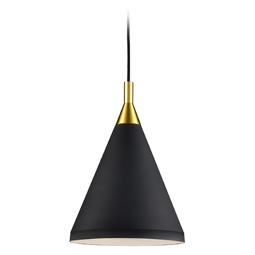 Dorothy Black & Gold Pendant by Kuzco Lighting