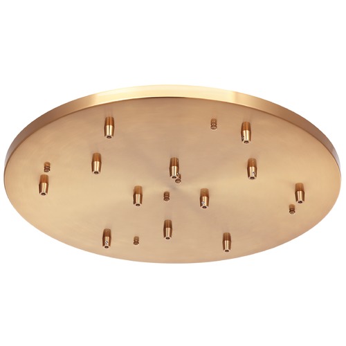 Multi Ceiling Canopy 120V Aged Gold Ceiling Adaptor by Matteo Lighting