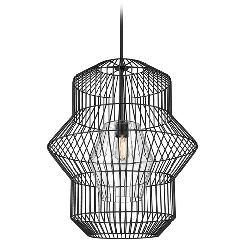 Orsay Matte Black Pendant by Z-Lite