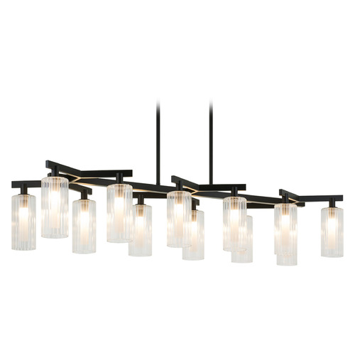 Matteo Lighting Kristof Black LED Island Light