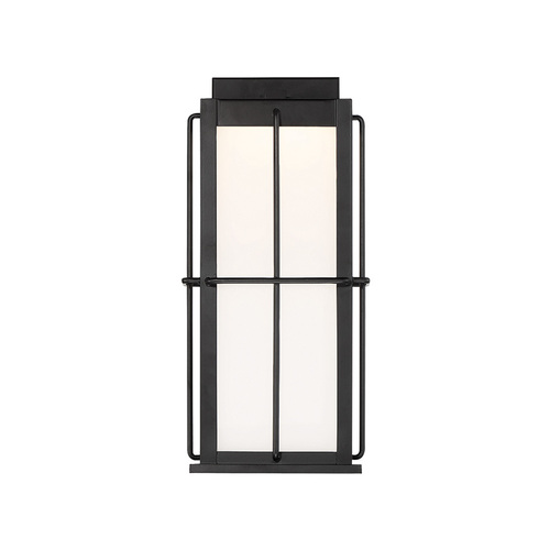 Bensa 15-Inch LED Outdoor Wall Light in Black by Eurofase Lighting
