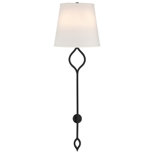 Savoy House Lighting Roxbury Matte Black Sconce