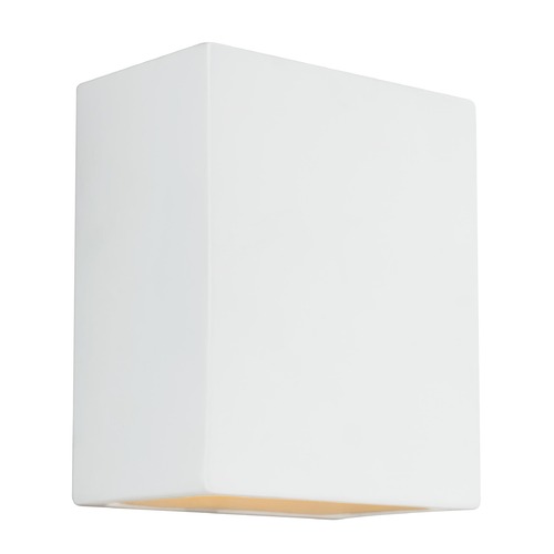 Paintable Ceramic Outdoor Wall Light by Generation Lighting