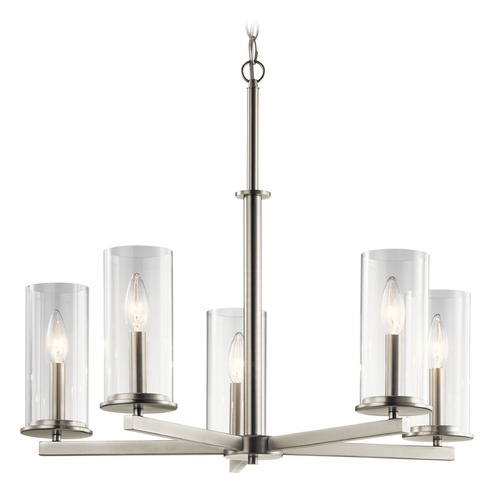 Crosby 26.25-Inch Chandelier in Brushed Nickel by Kichler Lighting