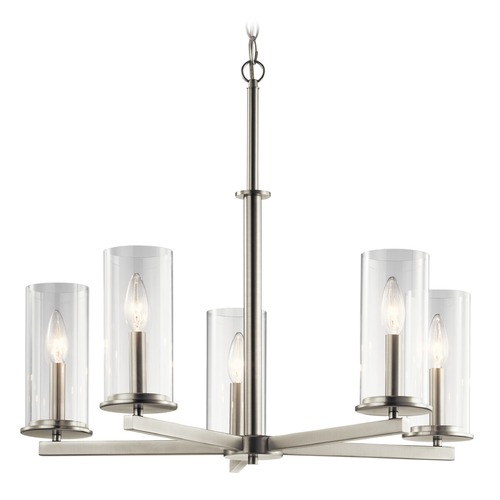 Kichler Lighting Crosby 26.25-Inch Chandelier in Brushed Nickel by Kichler Lighting 43999NI