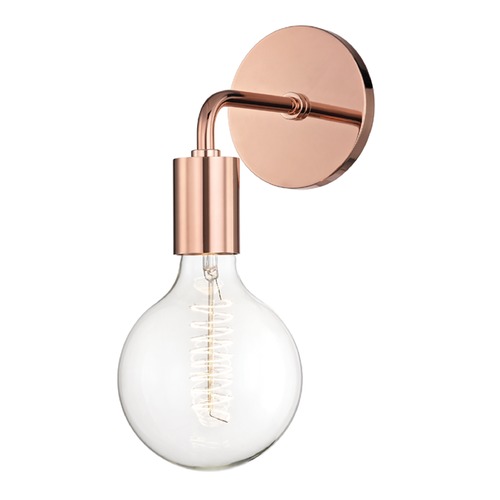 Mitzi by Hudson Valley Ava Polished Copper Sconce by Mitzi by Hudson Valley H109101B-POC