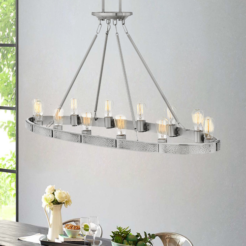 Hinkley Everett 12-Light Brushed Nickel Chandelier by Hinkley Lighting 4396BN