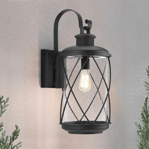 Progress Lighting Hollingsworth Black Large Outdoor Wall Light by Progress Lighting P560082-031