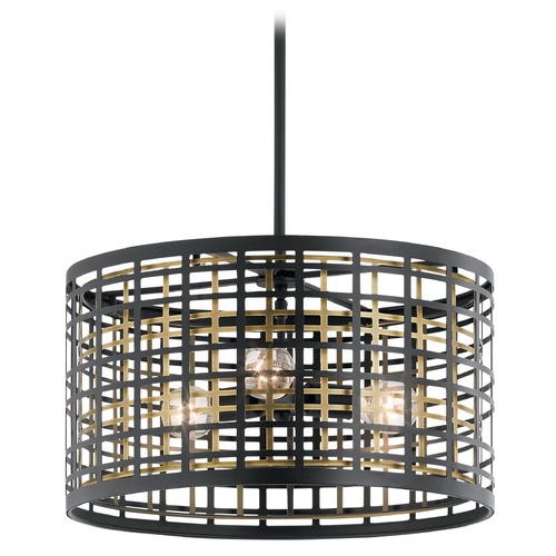 Kichler Lighting Aldergate Pendant in Black by Kichler Lighting 44075BK