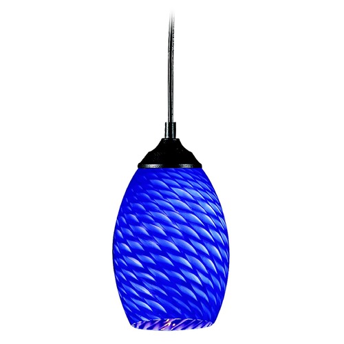 Z-Lite Jazz Sand Black Mini Pendant by Z-Lite 131-BLUE