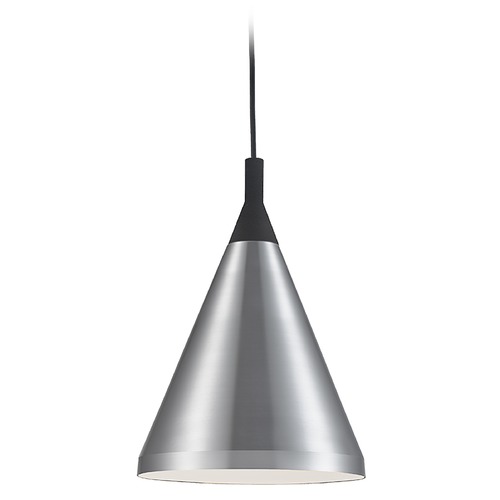 Kuzco Lighting Dorothy Brushed Nickel & Black Pendant by Kuzco Lighting 492710-BN/BK