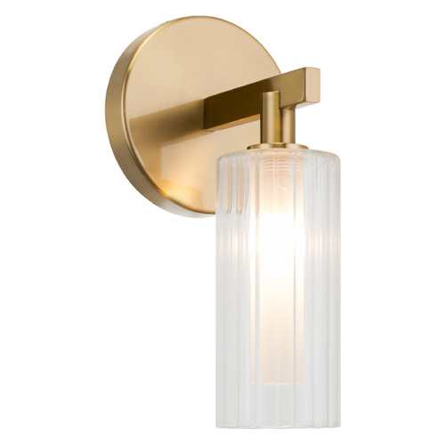 Matteo Lighting Kristof Aged Gold Brass LED Sconce