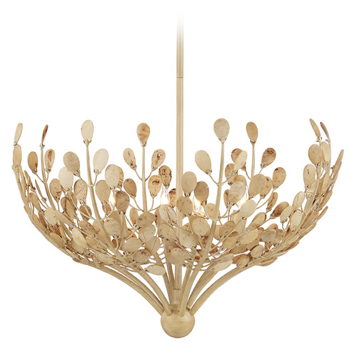 Currey and Company Maypan Coco Cream & Natural Chandelier