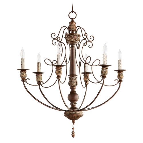 Quorum Lighting Salento Vintage Copper Chandelier by Quorum Lighting 6106-6-39