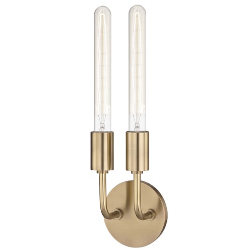 Mitzi by Hudson Valley Ava Aged Brass Sconce by Mitzi by Hudson Valley H109102-AGB