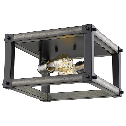 Kirkland Ashen Barnboard Flush Mount by Z-Lite