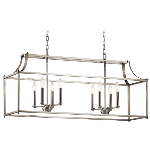 Morrigan 8-Light Brushed Nickel Chandelier by Kichler Lighting