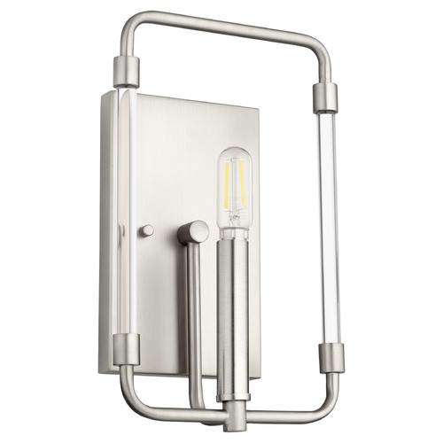 Quorum Lighting Optic Satin Nickel Sconce by Quorum Lighting 5114-1-65