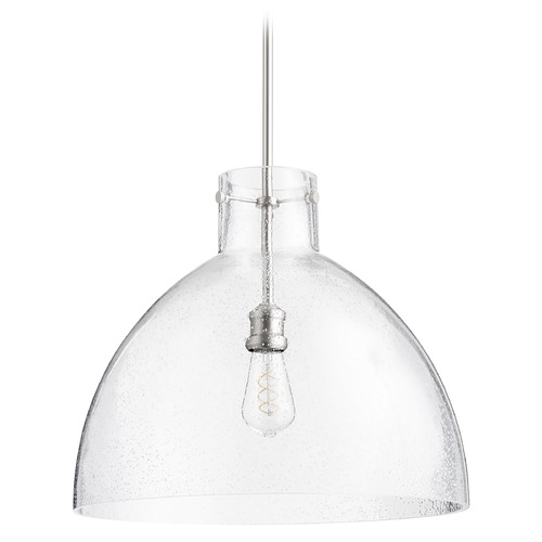 Quorum Lighting Satin Nickel Pendant by Quorum Lighting 8932-65