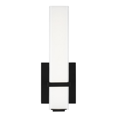 Visual Comfort Modern Collection Sean Lavin Milan 13-Inch LED Sconce in Black by Visual Comfort Modern 700BCMLN13WB-LED930