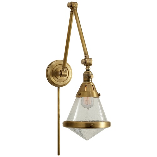 Thomas OBrien Gale Library Light in Antique Brass by Visual Comfort Signature
