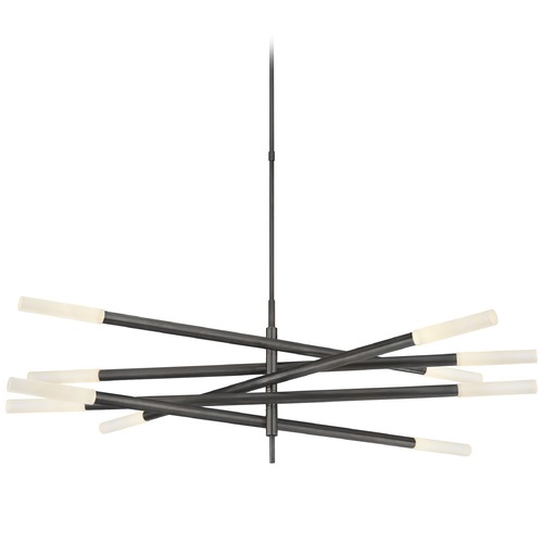 Visual Comfort Signature Collection Kelly Wearstler Rousseau Chandelier in Bronze by Visual Comfort Signature KW5587BZEC
